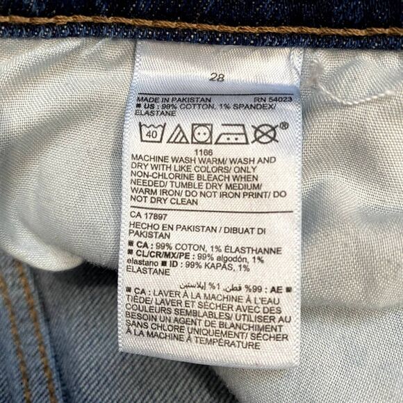 Old Navy Extra High-Rise Sky-Hi Straight Leg Jeans Button Fly Plus Size 28‎ - Picture 9 of 9